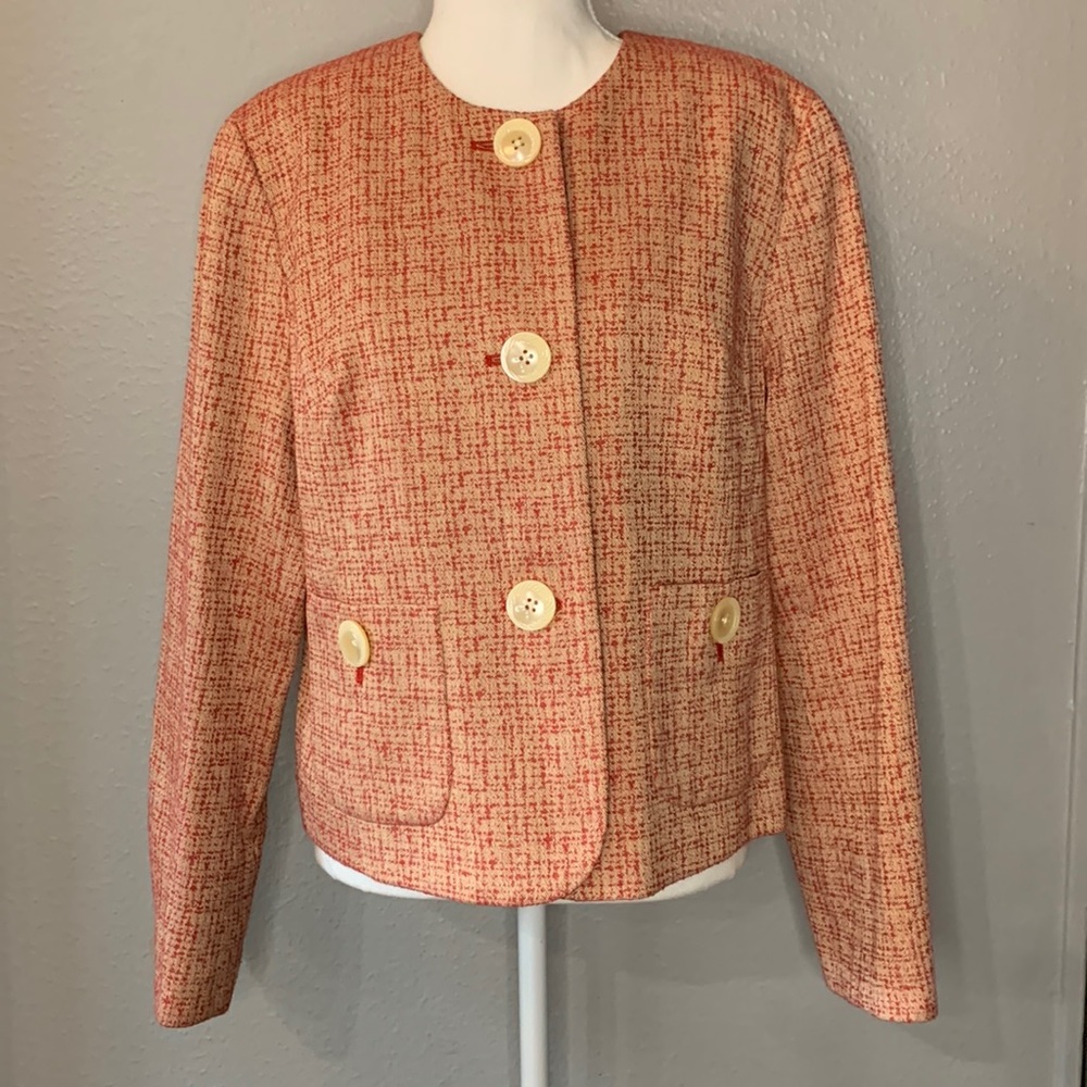 J. Jill Tweed Blazer Vintage Look Versatile